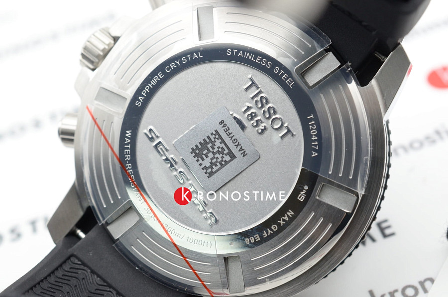 Часы Tissot Seastar 1000 Chronograph T120.417.17.051.02 — черный, кварцевые