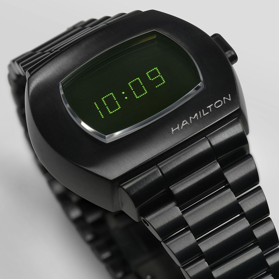 Часы Hamilton American Classic PSR MTX Digital Quartz H52434130 — сталь c pvd покрытием, мужские