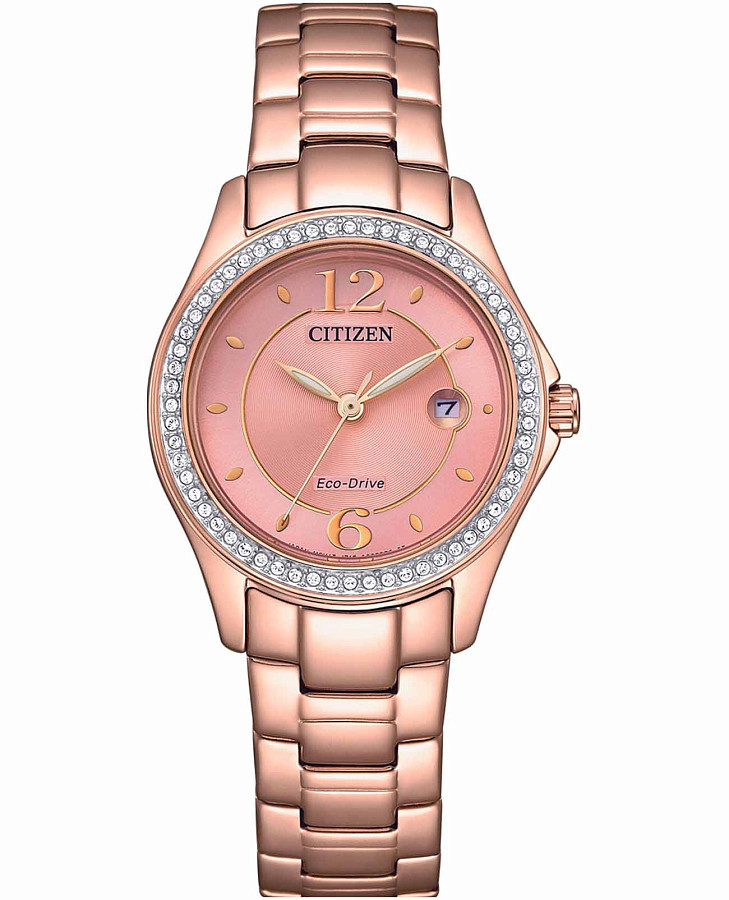 Часы Citizen Eco-Drive FE1252-82X — женские, розовый