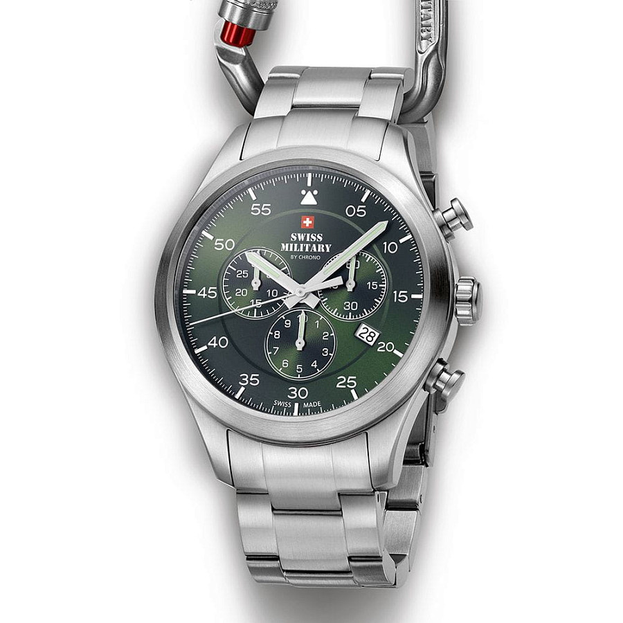 Часы Swiss Military by Chrono SM34076.03 — кварцевые, металл сталь