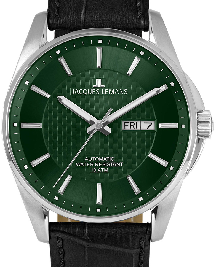 Часы Jacques Lemans Automatic 1-2210C — механические, сталь металл