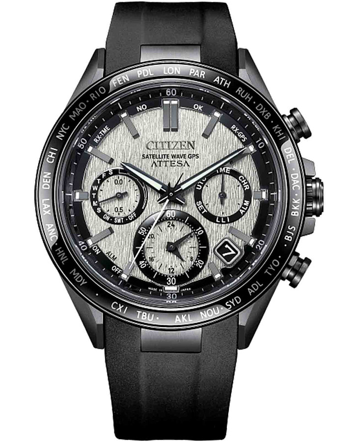Часы Citizen Attesa CC4055-14H — мужские, серый