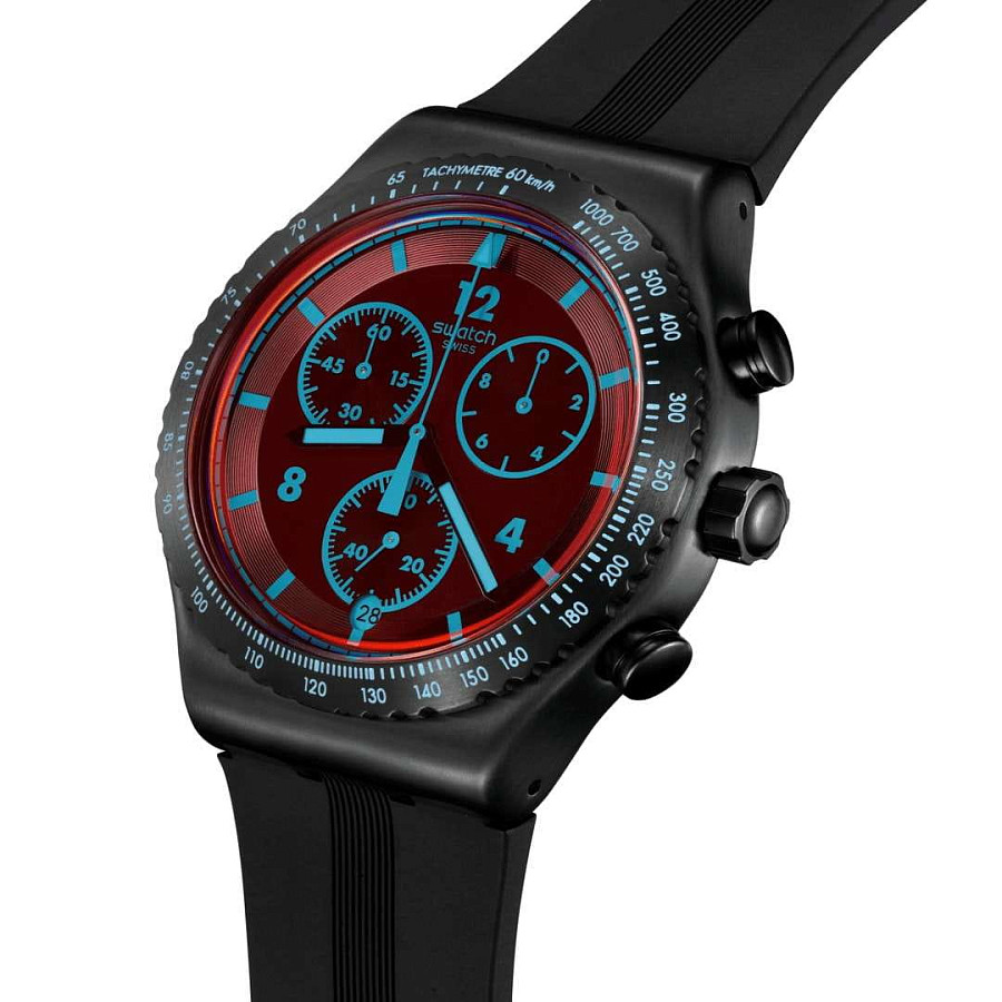 Часы Swatch I New Chrono YVB417 — кварцевые, металл сталь