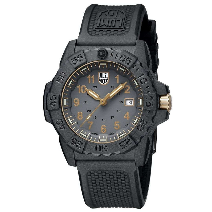 Часы Luminox Navy SEAL 3500 XS.3508.GOLD — кварцевые, карбон пластик