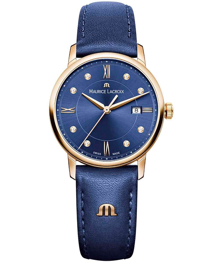 Часы Maurice Lacroix Eliros Date EL1094-PVP01-450-1 — женские, синий