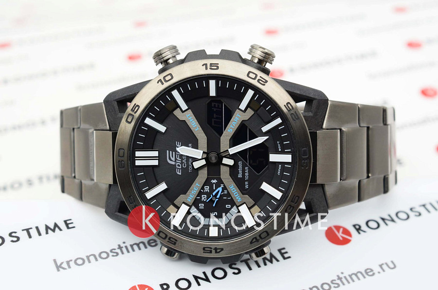 Часы Casio Edifice ECB-2000DC-1ADF (ECB-2000DC-1A) — мужские, серый