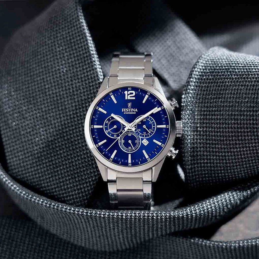 Часы Festina Timeless Chrono F20343/2 — Испания, кварцевые