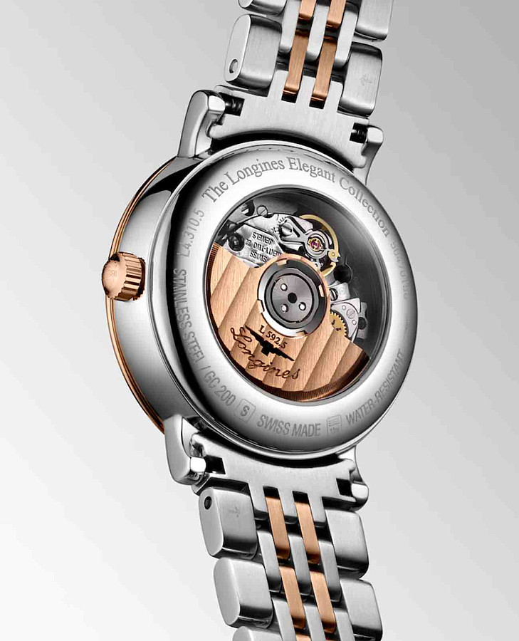 Часы Longines Elegant Collection L4.310.5.87.7 — механические, металл сталь золото