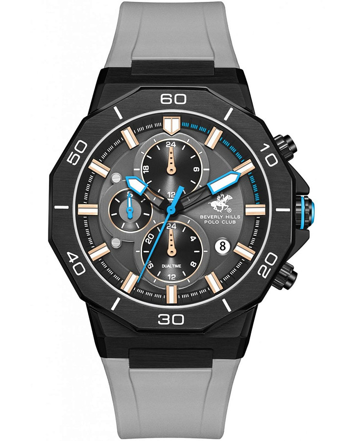 Часы Beverly Hills Polo Club BP3784X.066 — мужские, серый