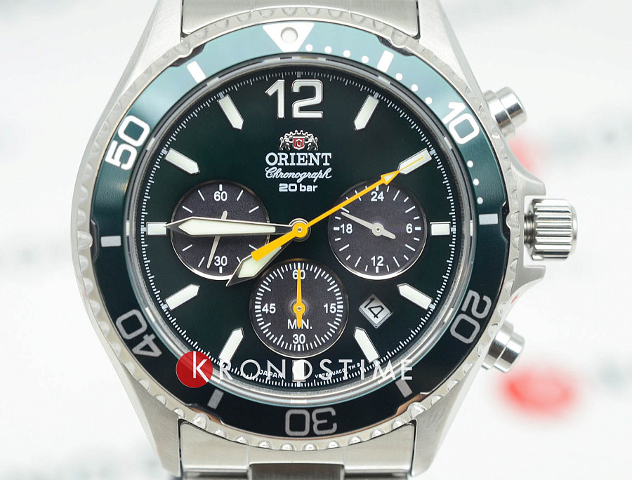 Часы Orient Chronograph Solar RA-TX0204E (RN-TX0204E) — металл сталь, Япония