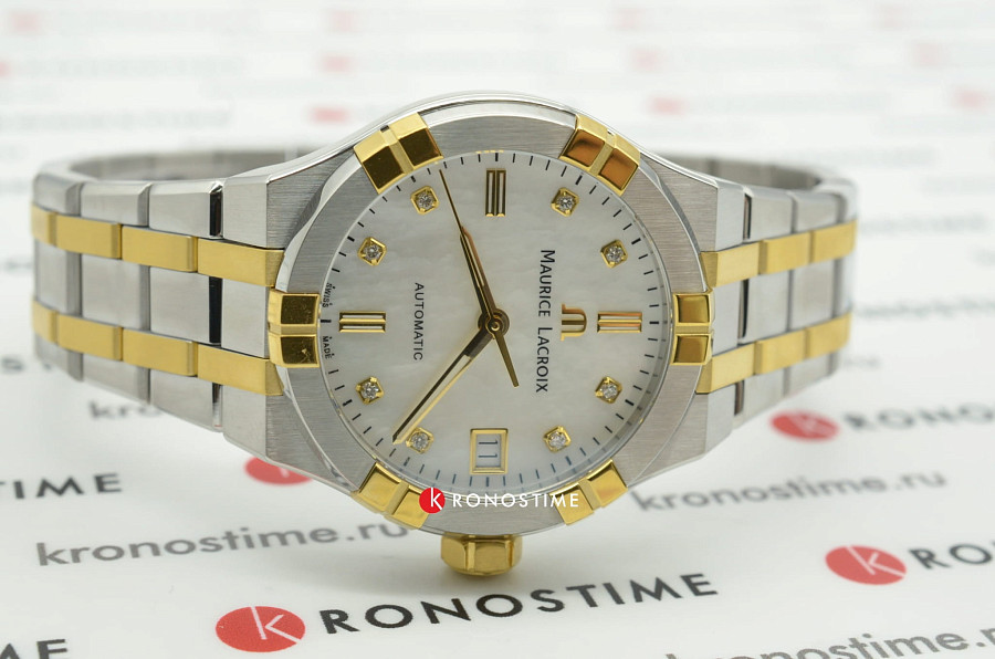 Часы Maurice Lacroix Aikon Automatic AI6006-PVY13-170-1 — сталь c pvd покрытием, женские