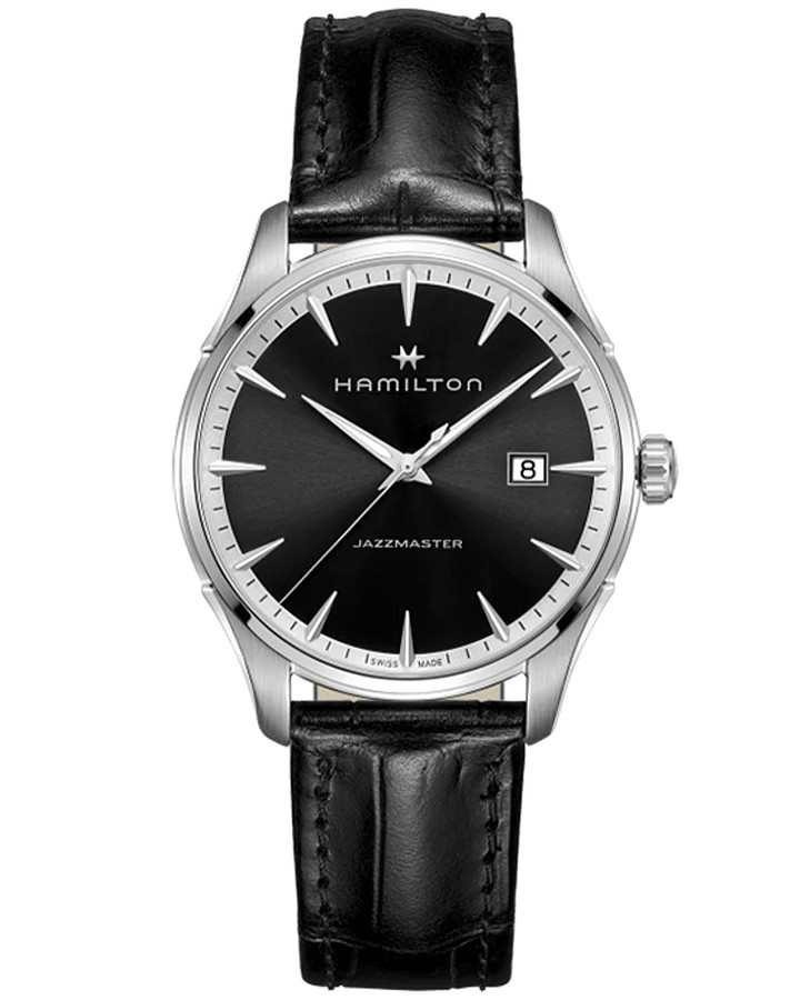 Часы Hamilton Jazzmaster Gent Quartz H32451731 — мужские, черный