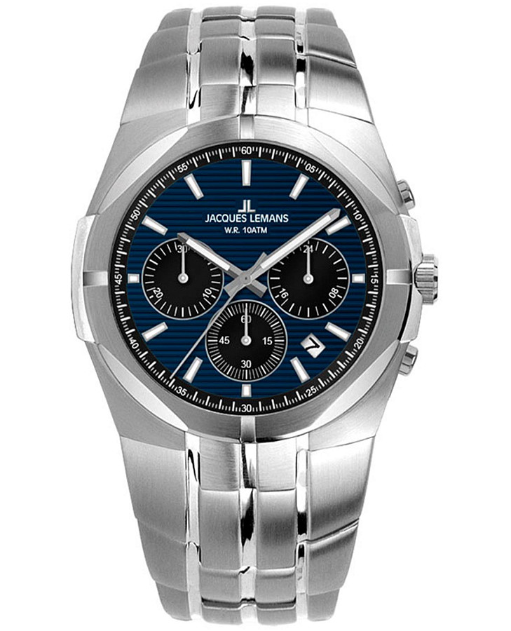 Часы Jacques Lemans 1-2181C — мужские, синий