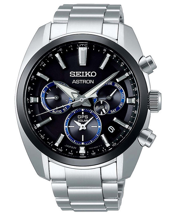Часы Seiko Astron GPS Solar SSH053J1 — мужские, черный