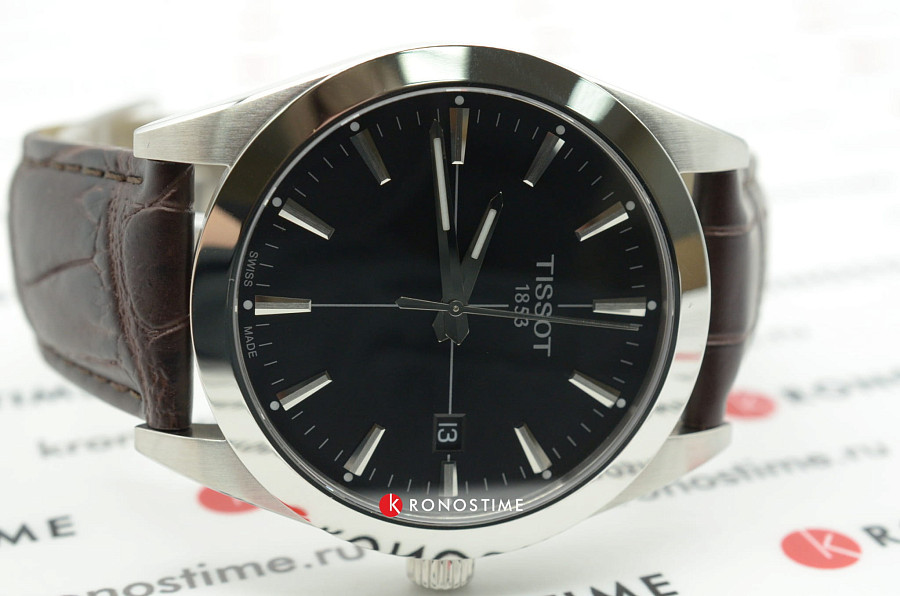 Часы Tissot Gentleman T127.410.16.051.01 — кварцевые, Швейцария, мужские