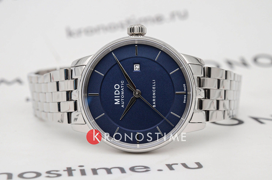 Часы Mido Baroncelli Signature Lady M037.207.11.041.00 — механические, металл сталь