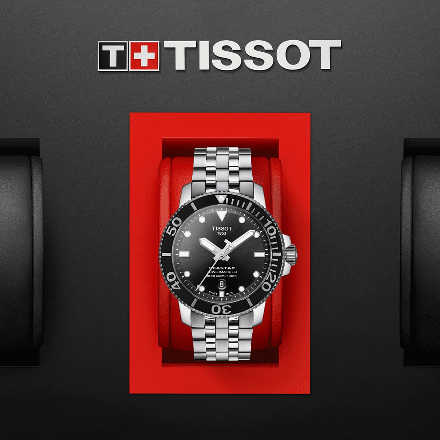 Часы Tissot Seastar 1000 Powermatic 80 T120.407.11.051.00 — нержавеющая сталь, мужские