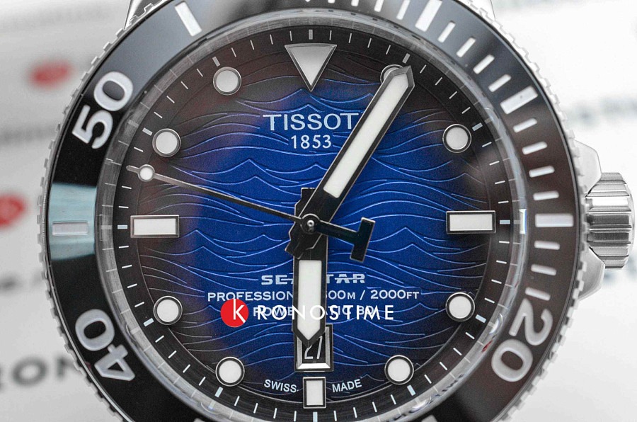 Часы Tissot Seastar 2000 Professional Powermatic 80 T120.607.11.041.01 — мужские, нержавеющая сталь