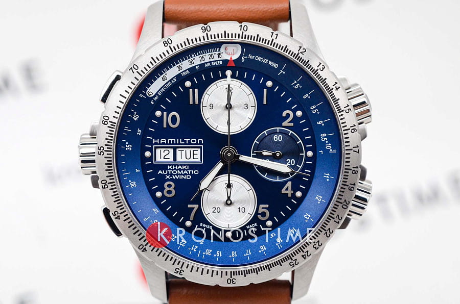 Часы Hamilton Khaki Aviation X-Wind Auto Chrono 44mm H77506540 — Швейцария, механические