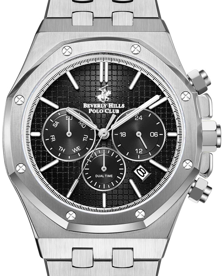 Часы Beverly Hills Polo Club BP3051X.351 — кварцевые, сталь металл