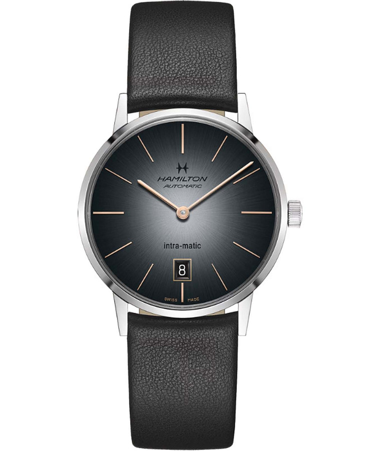 Часы Hamilton American Classic Intra-Matic Auto H38455781 — мужские, серый