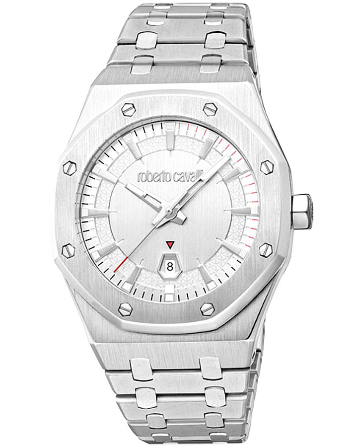 Часы Roberto Cavalli Uomo Ottagono RC5G102M0055 — мужские, серебристый
