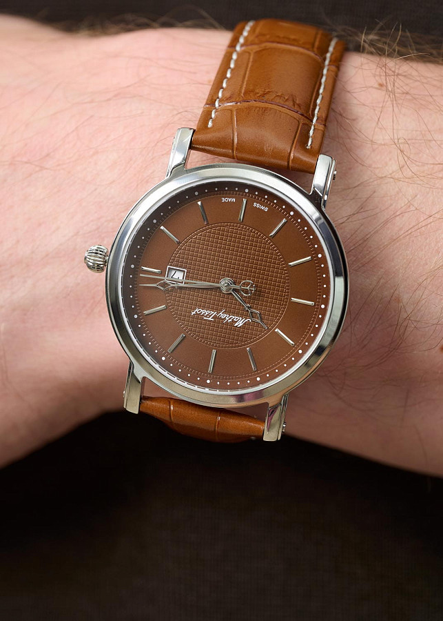 Часы Mathey-Tissot City Leather HB611251AM — кварцевые, металл сталь