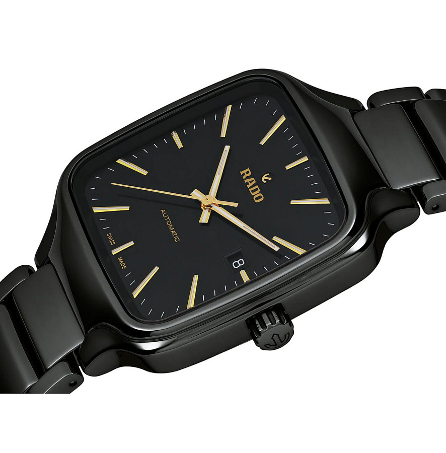 Часы Rado True Square Automatic R27078162 — черный, керамика