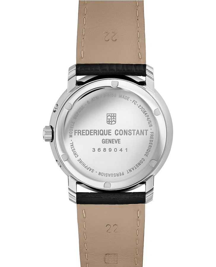 Часы Frederique Constant Classics Business Timer FC-270SW4P6 — кварцевые, сталь металл