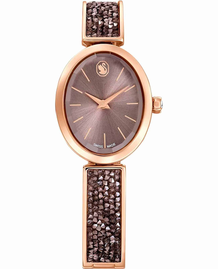 Часы Swarovski Crystal Rock Oval 5656857 — женские, коричневый