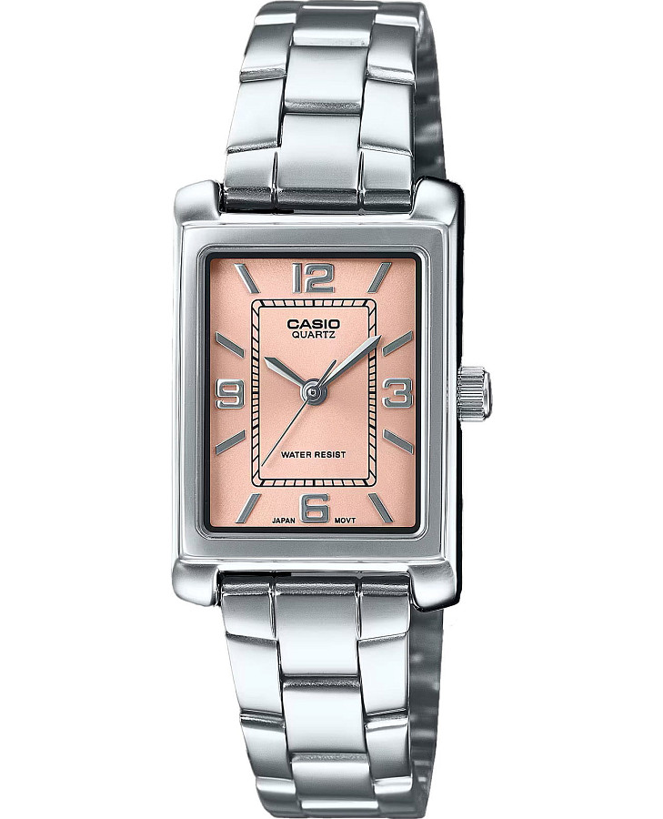 Часы Casio LTP-1234DD-4A — женские, розовый