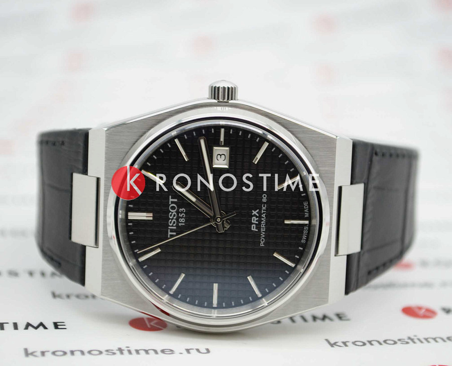Часы Tissot PRX T137.407.16.051.00 — мужские, кожаный