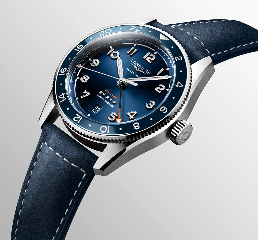 Часы Longines Spirit L3.802.4.93.2 — мужские, кожаный