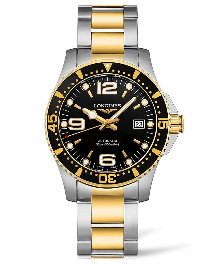 Часы Longines Hydroconquest L3.742.3.56.7 — мужские, черный