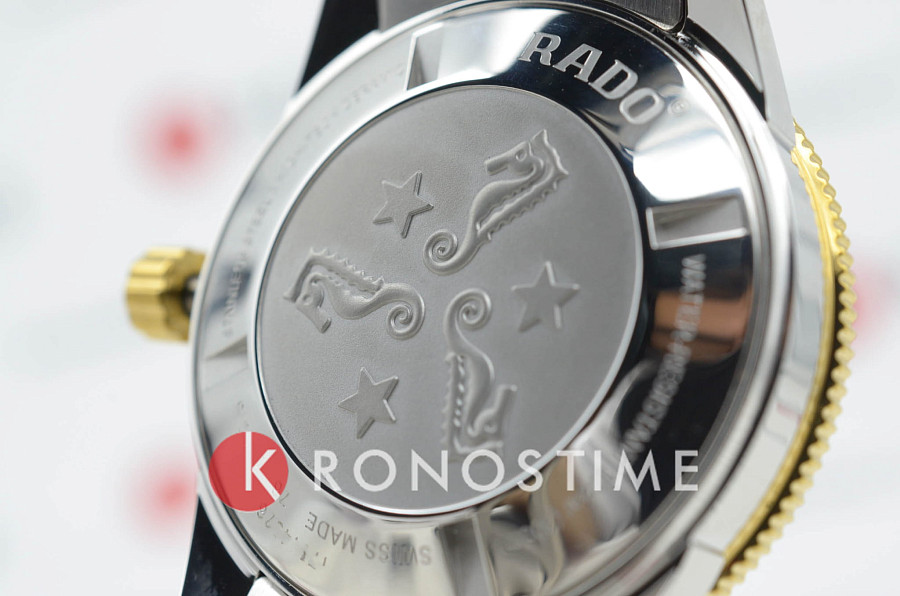 Часы Rado Captain Cook Automatic R32138303 — мужские, нержавеющая сталь с pvd-покрытием