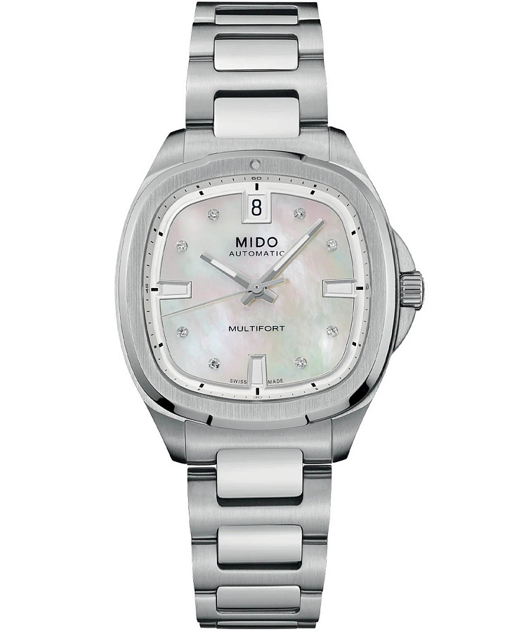 Часы Mido Multifort TV 35 M049.307.11.106.00 — женские, белый