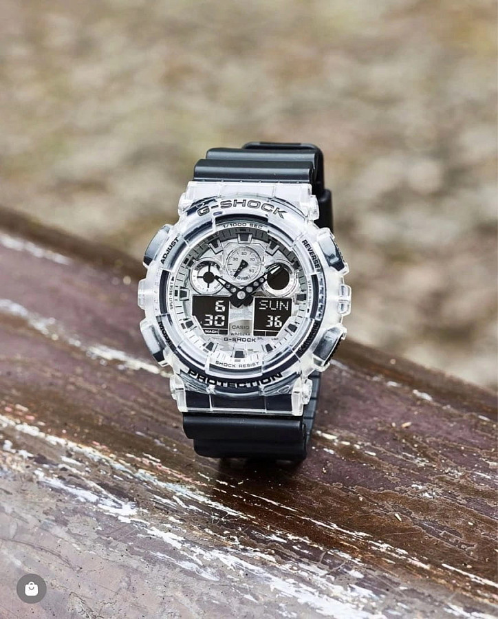 Часы Casio G-Shock GA-100SKC-1A — электронные, Япония, мужские