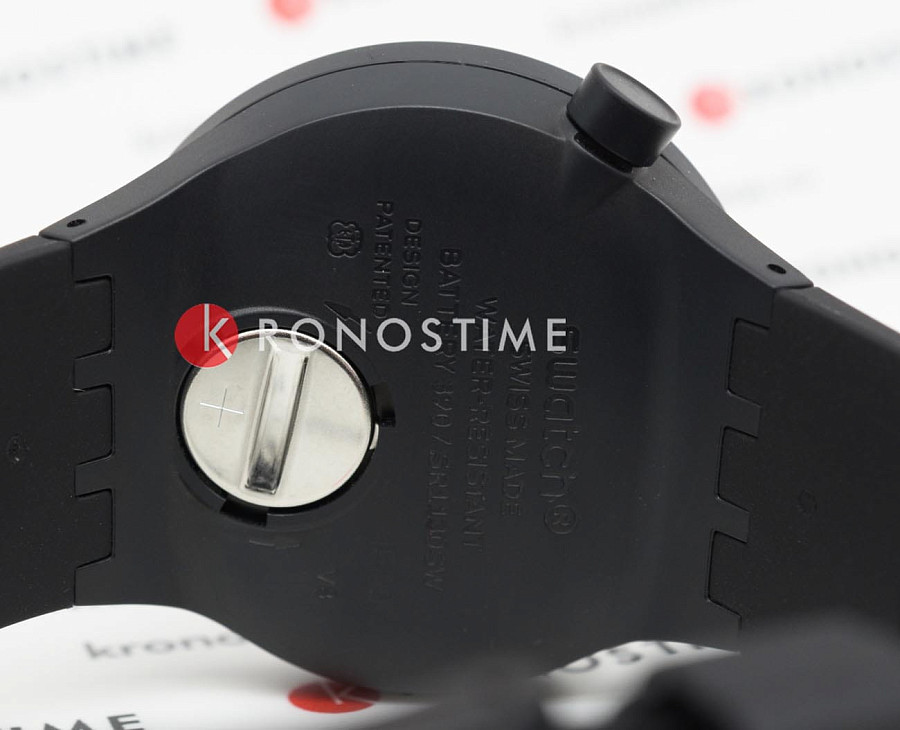 Часы Swatch Big Bold Bioceramic Lacquered SB03B100 — силикон, мужские