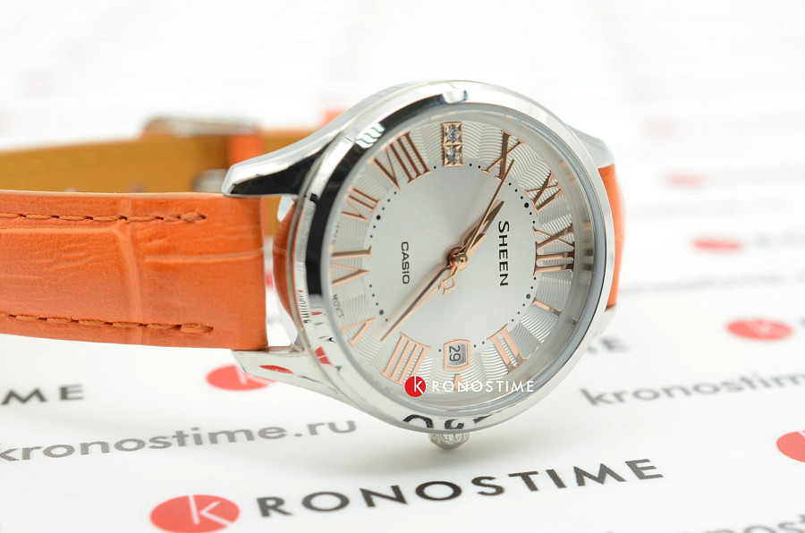Часы Casio Sheen SHE-4050L-7A — кварцевые, сталь металл