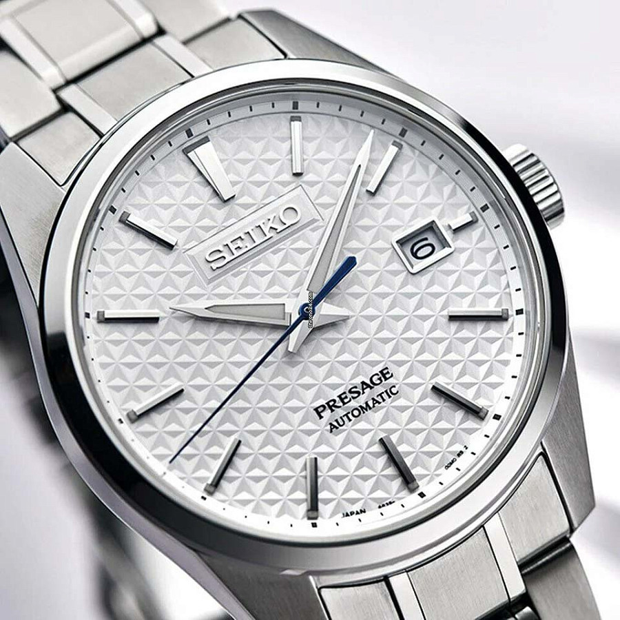 Часы Seiko Presage Sharp Edged Series SPB165 — механические, сталь металл
