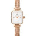Шведские часы Daniel Wellington Quadro Mini Lumine Bezel Rose Gold DW00100731