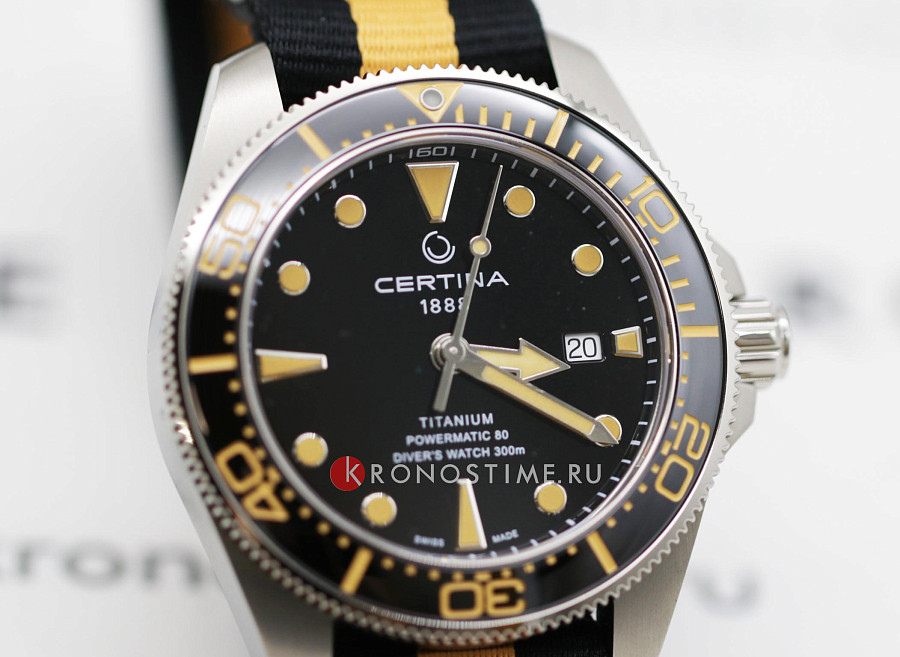Часы Certina DS Action Diver C032.607.48.051.00 — мужские, нейлон