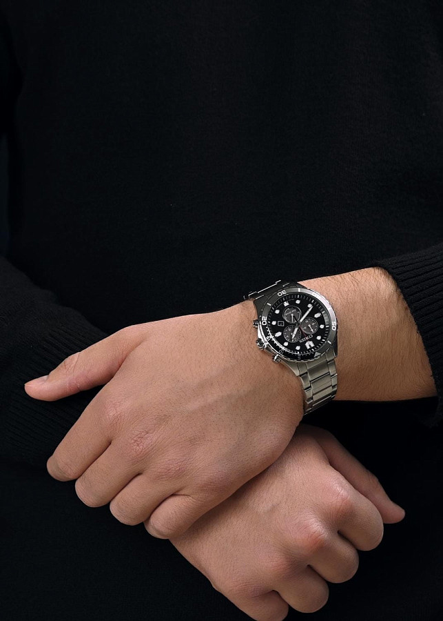 Часы Citizen Eco-Drive AT2568-82E — кварцевые, металл сталь