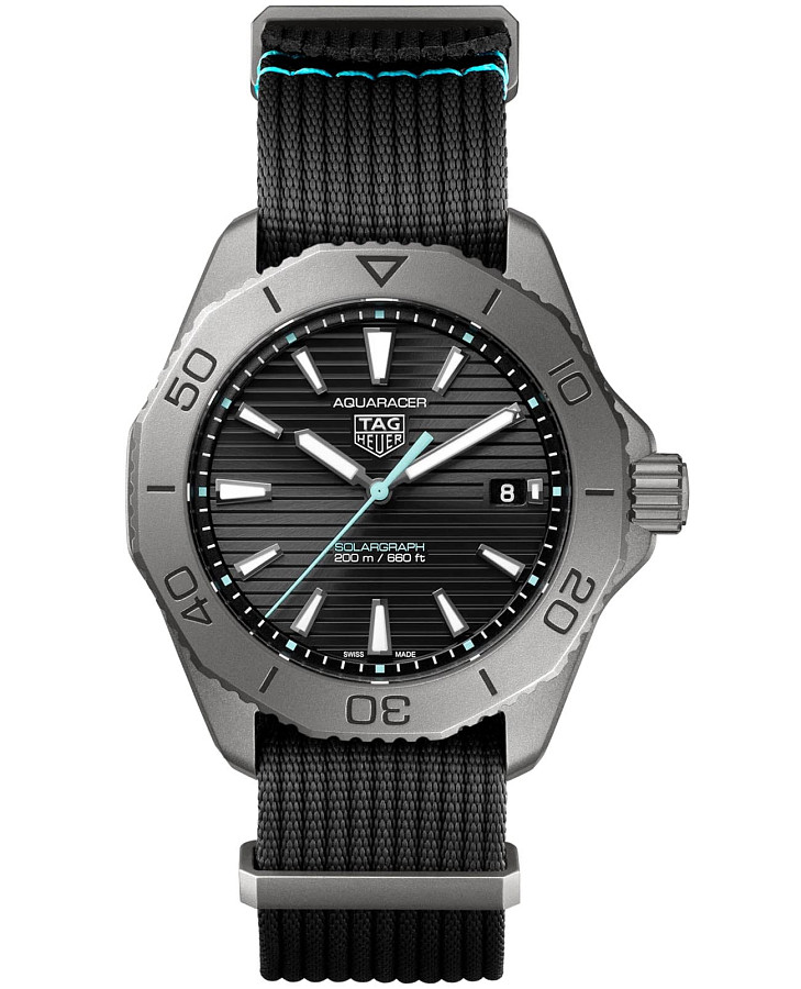 Часы TAG Heuer Aquaracer Professional Solargraph 200 WBP1180.FN8027 — мужские, черный