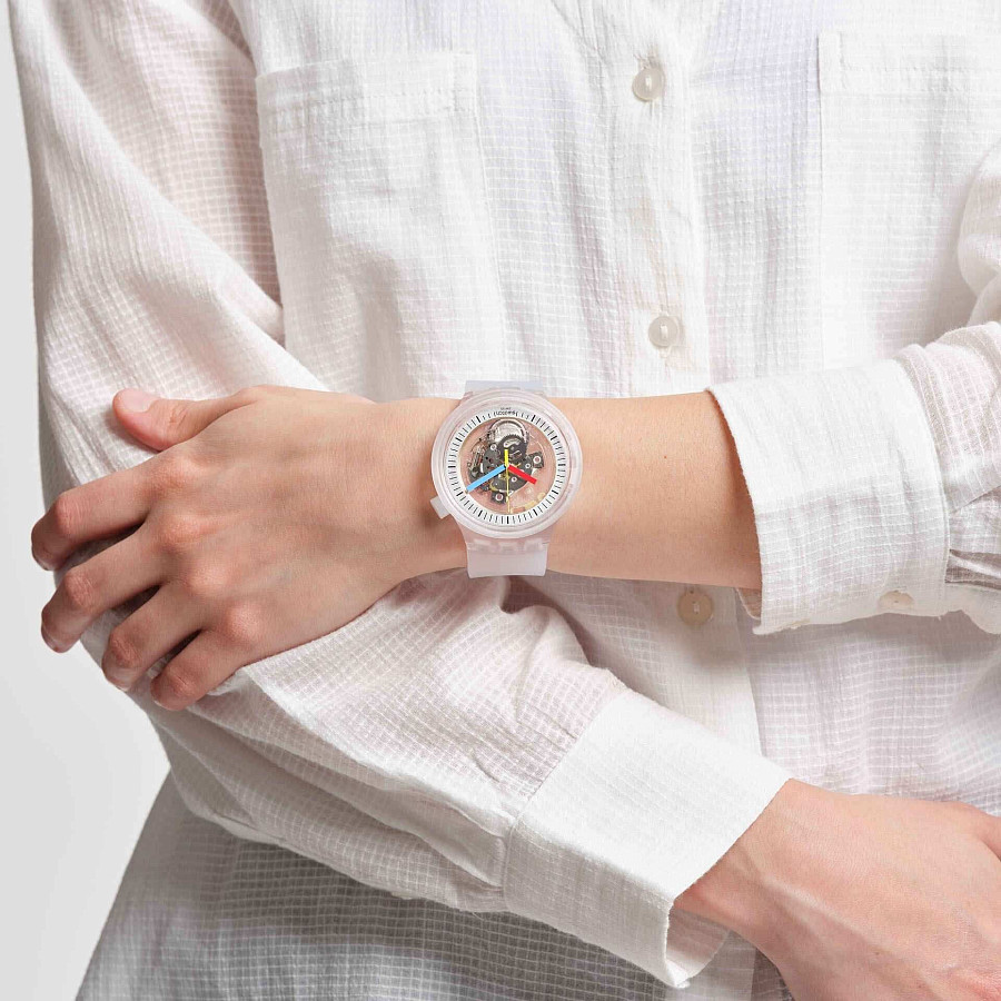 Часы Swatch Big Bold Swatch Pay! SB01K102-5300 — пластик, Швейцария