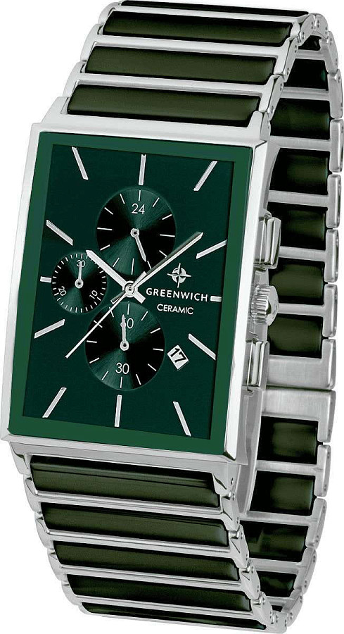 Часы Greenwich Chronos GW 533.10.38 — кварцевые, металл сталь