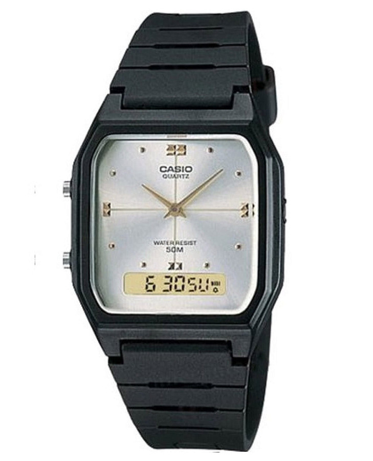 Часы Casio Collection AW-48HE-7AVDF (AW-48HE-7A) — мужские, серебристый