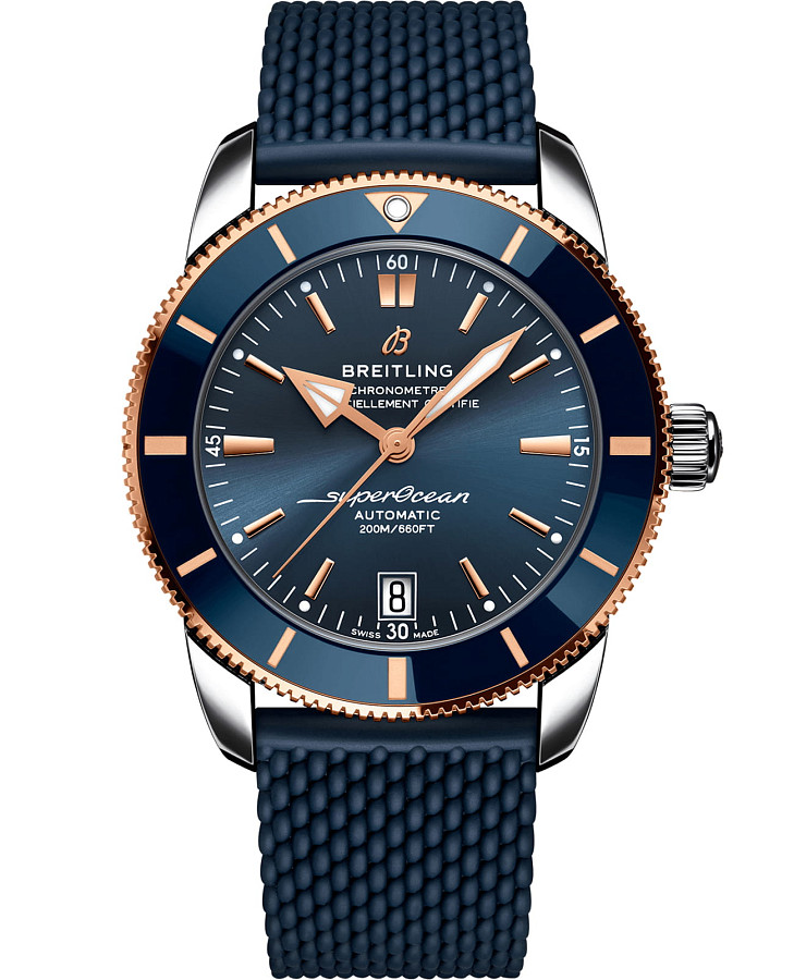 Часы Breitling Superocean Heritage B20 Automatic 42 UB2010161C1S1 — мужские, синий
