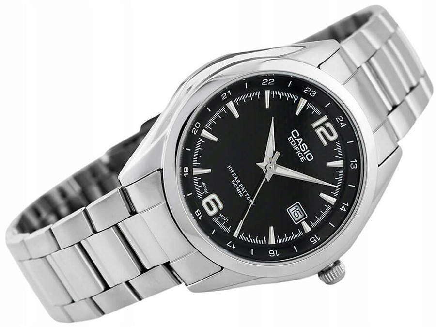 Часы Casio Edifice EF-121D-1A — нержавеющая сталь, мужские