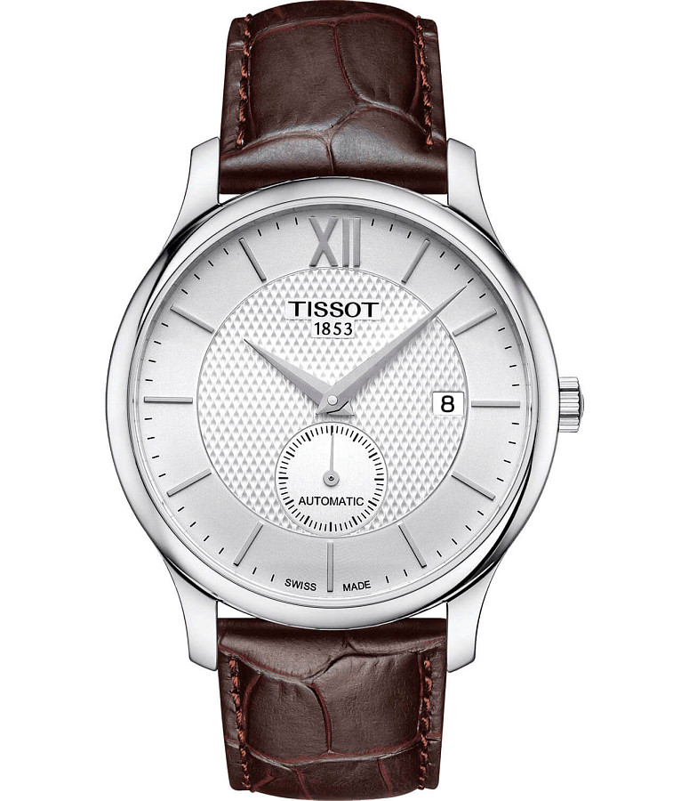 Часы Tissot Tradition Automatic Small Second T063.428.16.038.00 — мужские, белый